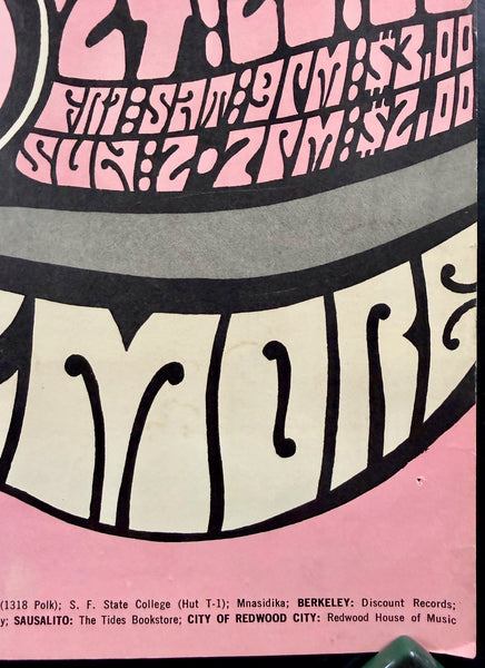 AUCTION - BG-51 - Grateful Dead  - Wes Wilson - 1967 Poster - Fillmore Auditorium - Excellent - SF Rock Posters & Collectibles