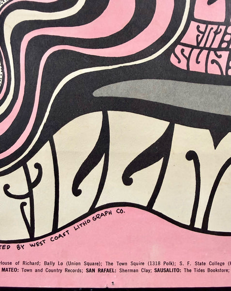 AUCTION - BG-51 - Grateful Dead  - Wes Wilson - 1967 Poster - Fillmore Auditorium - Excellent - SF Rock Posters & Collectibles