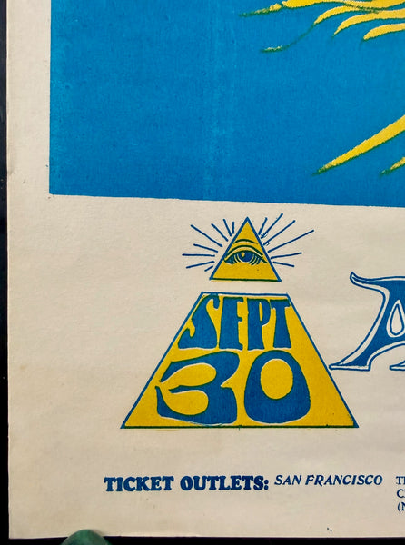 AUCTION - FD-28 - 13th Floor Elevators - Quicksilver - Mouse & Kelley - 1966 Poster - Avalon Ballroom - Excellent - SF Rock Posters & Collectibles