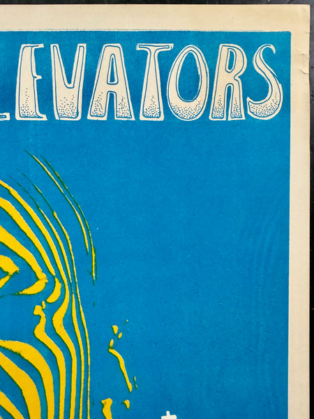 AUCTION - FD-28 - 13th Floor Elevators - Quicksilver - Mouse & Kelley - 1966 Poster - Avalon Ballroom - Excellent - SF Rock Posters & Collectibles