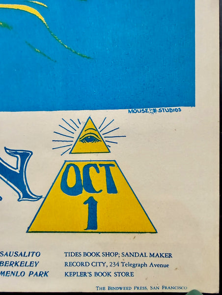 AUCTION - FD-28 - 13th Floor Elevators - Quicksilver - Mouse & Kelley - 1966 Poster - Avalon Ballroom - Excellent - SF Rock Posters & Collectibles