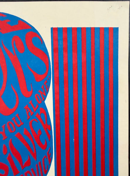 AUCTION - BG-11 - Quicksilver Messenger Service - Wes Wilson - 1966 Poster - Fillmore Auditorium - Excellent