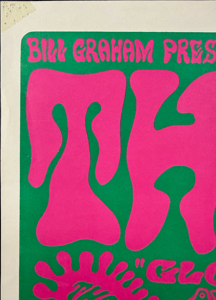 AUCTION - BG-12 - Van Morrison & Them - Wes Wilson - 1966 Poster - Fillmore Auditorium - Excellent