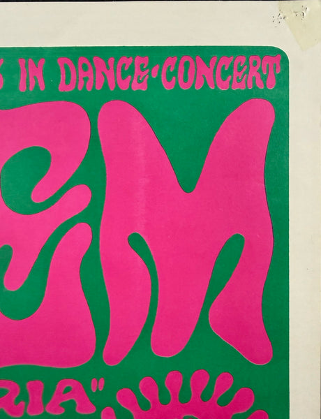 AUCTION - BG-12 - Van Morrison & Them - Wes Wilson - 1966 Poster - Fillmore Auditorium - Excellent