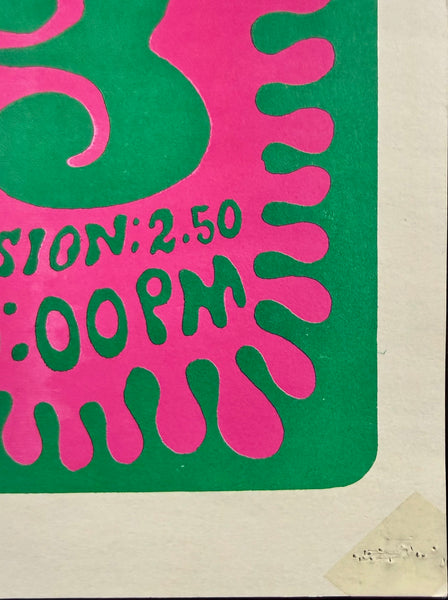 AUCTION - BG-12 - Van Morrison & Them - Wes Wilson - 1966 Poster - Fillmore Auditorium - Excellent