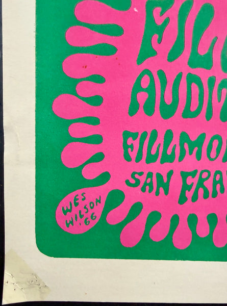 AUCTION - BG-12 - Van Morrison & Them - Wes Wilson - 1966 Poster - Fillmore Auditorium - Excellent