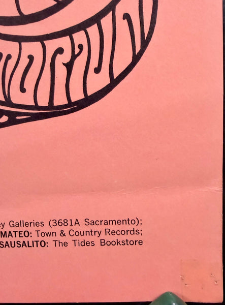 AUCTION - BG-62 - Grateful Dead - Wes Wilson - 1967 Poster - Fillmore Auditorium - Excellent