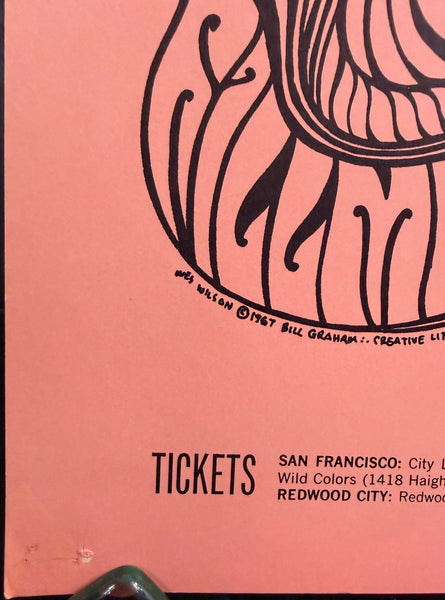 AUCTION - BG-62 - Grateful Dead - Wes Wilson - 1967 Poster - Fillmore Auditorium - Excellent