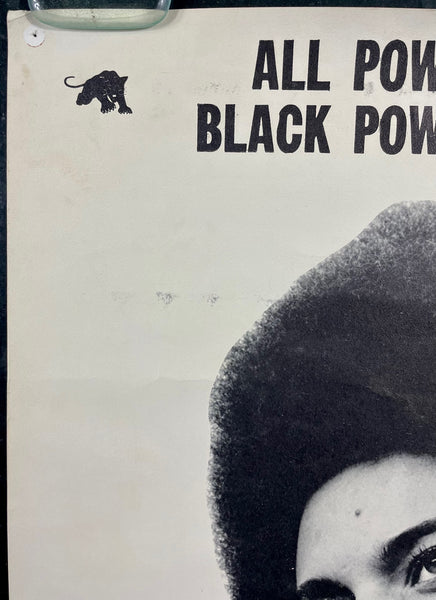 AUCTION - Black Panther Party - Kathleen Cleaver - 1968 Political Poster - Very Good