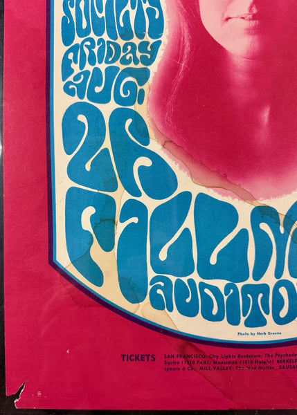 BG-25 - 13th Floor Elevators - Wes Wilson - 1966 Poster - Fillmore Auditorium - CGC Graded 3.0