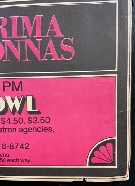 AUCTION - Aretha Franklin - 1974 Poster - Hollywood Bowl - Good