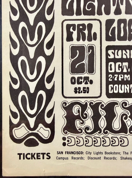 AUCTION - BG-32 - Grateful Dead - Wes Wilson - 1966 Poster - Fillmore Auditorium - CGC Graded 8.0 - SF Rock Posters & Collectibles