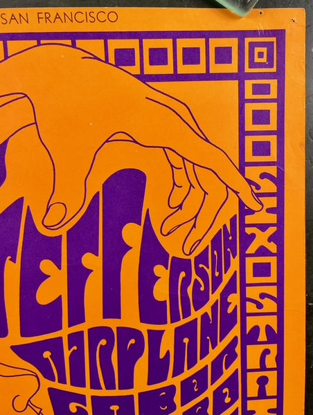 AUCTION - BG-69 - Jimi Hendrix - 1967 Poster - Fillmore Auditorium - Excellent