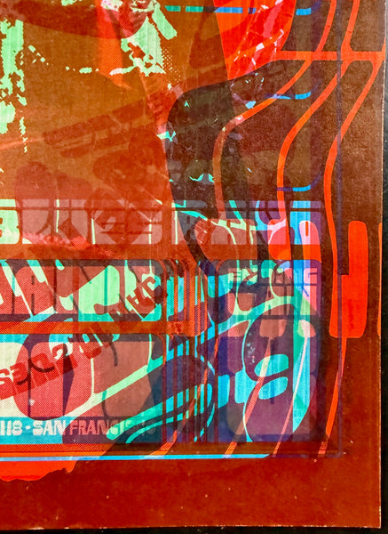 AUCTION - Neon Rose 1 & 6 Overprint - Junior Wells/Blues Project - Moscoso - 1966/1967 Poster - The Matrix - Near Mint Minus