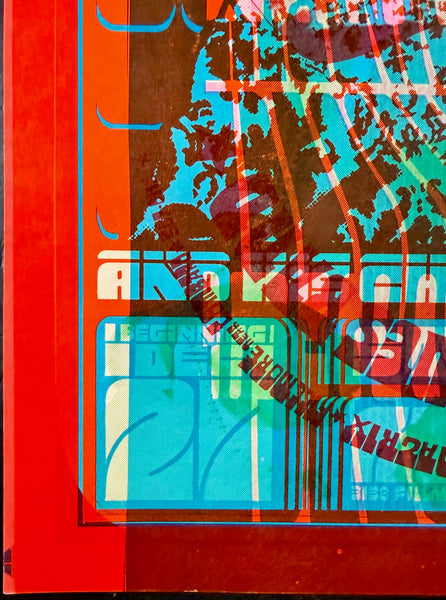 AUCTION - Neon Rose 1 & 6 Overprint - Junior Wells/Blues Project - Moscoso - 1966/1967 Poster - The Matrix - Near Mint Minus