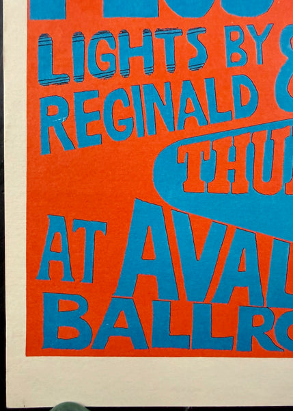 AUCTION - AOR 2.16 - Grateful Dead - Michael McClure - 1966 Poster - Avalon Ballroom - Near Mint Minus - SF Rock Posters & Collectibles