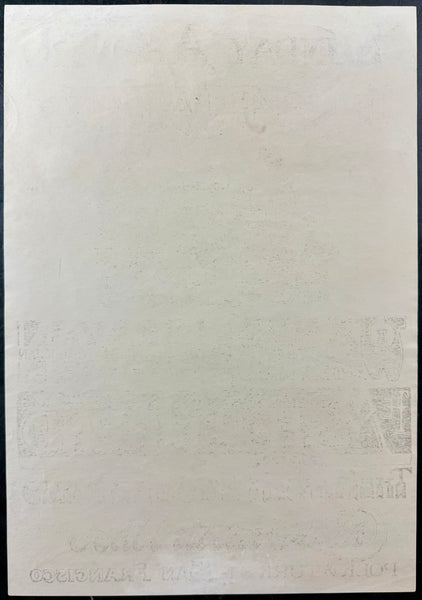 AUCTION - AOR 2.131 - Charlatans - Mystery Trend - 1967 Poster - California Hall - Very Good - SF Rock Posters & Collectibles
