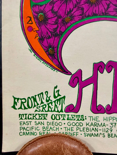 AUCTION -  AOR 3.98 - Velvet Underground - 1968 Poster - Hippodrome San Diego -  Excellent - SF Rock Posters & Collectibles