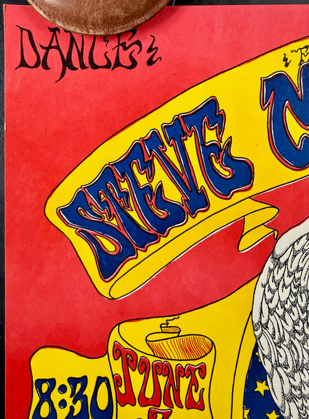 AUCTION - AOR 3.100 - Steve Miller Band - Rebecca Galdeano - 1968 Poster - Hippodrome San Diego - Excellent - SF Rock Posters & Collectibles