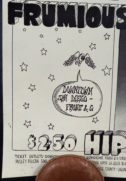 AUCTION - Bo Diddley - Rebecca Galdeano - 1968 Poster - Hippodrome San Diego - Excellent