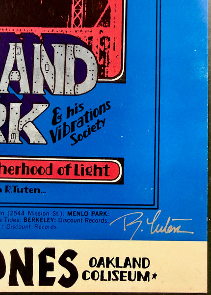 AUCTION -  BG-199 - Led Zeppelin - Randy Tuten Signed - 1969 Poster - Winterland - Near Mint Minus - SF Rock Posters & Collectibles