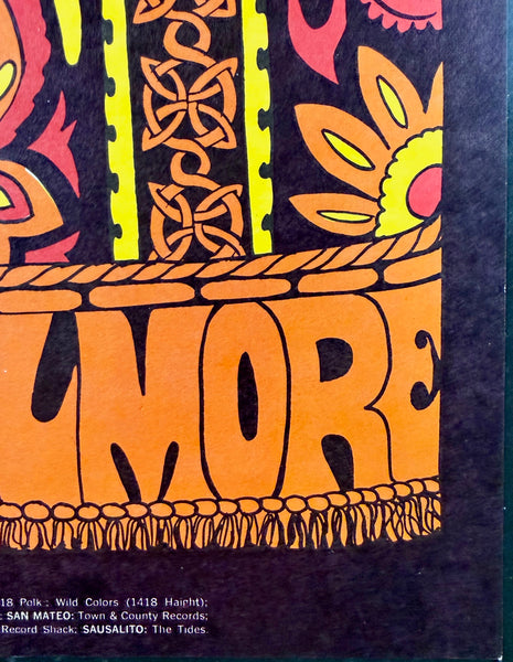 AUCTION - BG-90 -  Pink Floyd - Bonnie MacLean - 1967 Poster - Fillmore Auditorium - Near Mint