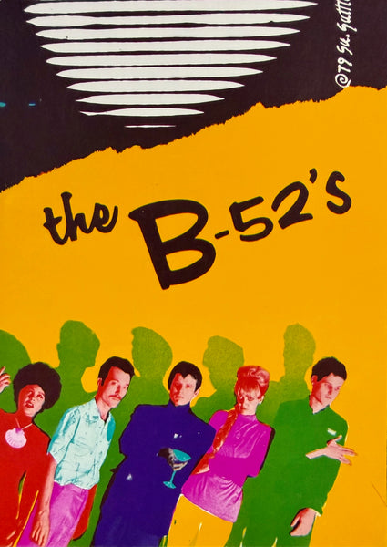 AUCTION - AOR 5.40 - Talking Heads - B-52's - 1979 Poster - Santa Barbara, CA - Near Mint - SF Rock Posters & Collectibles