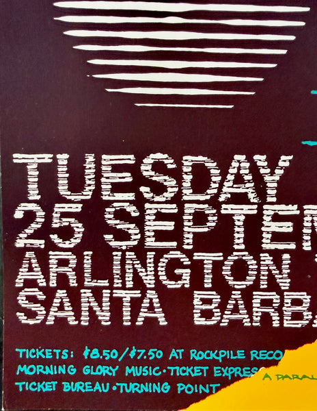 AUCTION - AOR 5.40 - Talking Heads - B-52's - 1979 Poster - Santa Barbara, CA - Near Mint - SF Rock Posters & Collectibles