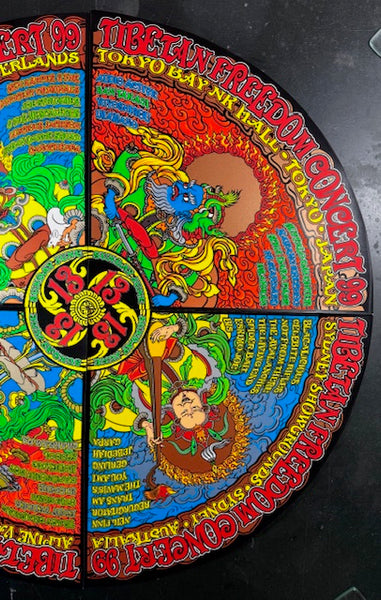 AUCTION - Tibetan Freedom '99 - 1st Edition - Donovan/Forbes/Shaw/Sperry - Near Mint - SF Rock Posters & Collectibles