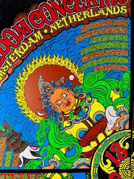 AUCTION - Tibetan Freedom '99 - 1st Edition - Donovan/Forbes/Shaw/Sperry - Near Mint - SF Rock Posters & Collectibles