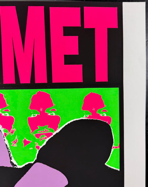 AUCTION - Helmet - Frank Kozik - 1991 Poster - 7th Street Entry Minneapolis  - Excellent