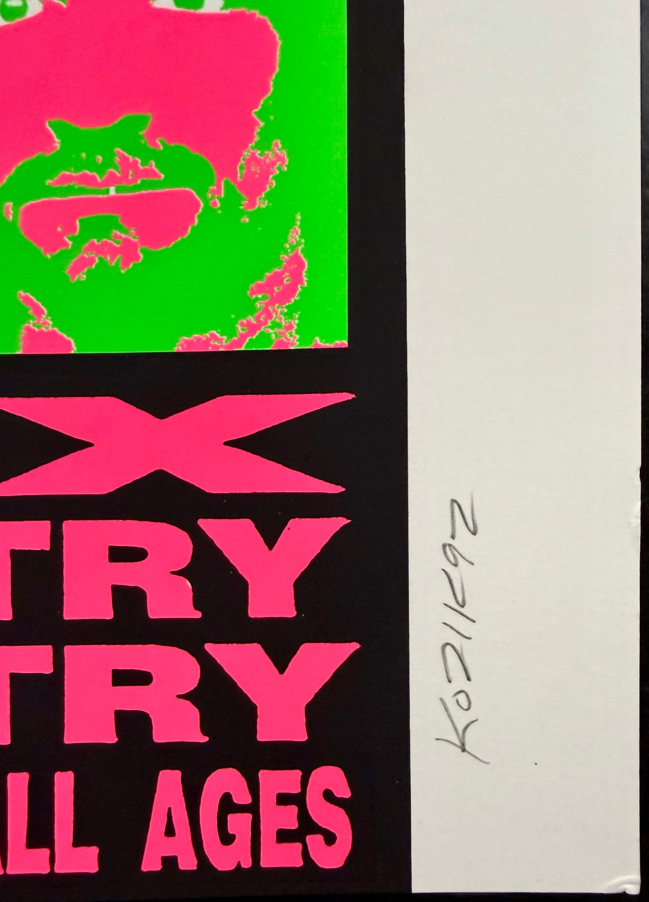 AUCTION - Helmet - Frank Kozik - 1991 Poster - 7th Street Entry