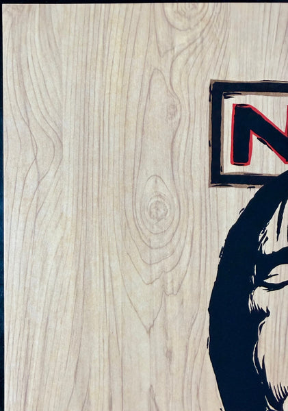 AUCTION - Nine Inch Nails - Berlin '99 Poster - Wood Edition - Emek - Near Mint Minus