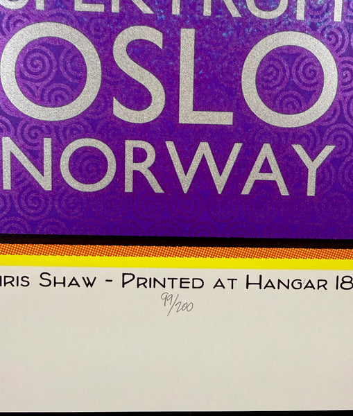 AUCTION - Pearl Jam - Oslo '12 - Sperry/Shaw - Near Mint Minus - SF Rock Posters & Collectibles