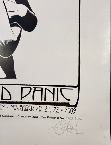 AUCTION - Widespread Panic - Milwaukee ' 09 - 2-Sided Test Print - Sperry - Excellent