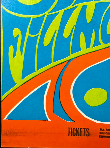 AUCTION - BG-75 - The Doors - Yardbirds - Bonnie MacLean - 1967 Poster - Fillmore Auditorium - Near Mint Minus