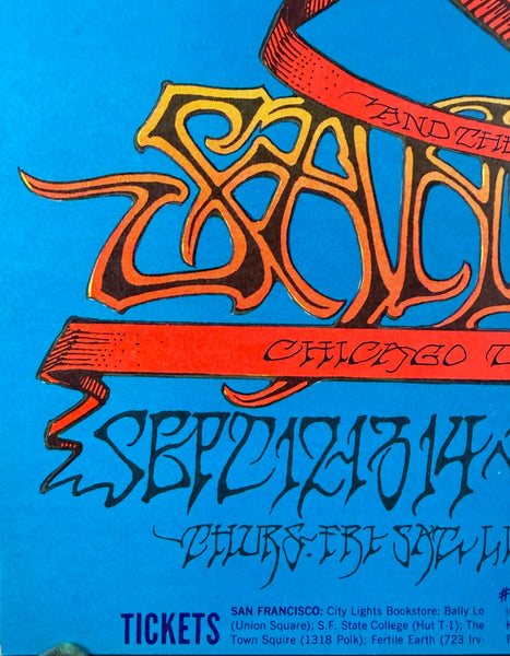 AUCTION - BG-136 - Janis Joplin/Big Brother - Rick Griffin Signed - 1968 Poster - Fillmore West - Near Mint Minus