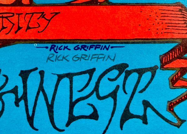 AUCTION - BG-136 - Janis Joplin/Big Brother - Rick Griffin Signed - 1968 Poster - Fillmore West - Near Mint Minus