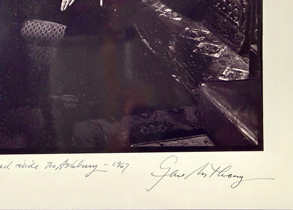 AUCTION - Grateful Dead - Inside 710 Ashbury - Gene Anthony Signed - Photograph - Mint