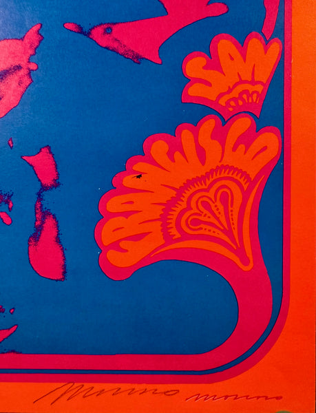 AUCTION - Neon Rose 9 - Second Print - Moscoso Signed - The Matrix - Mint