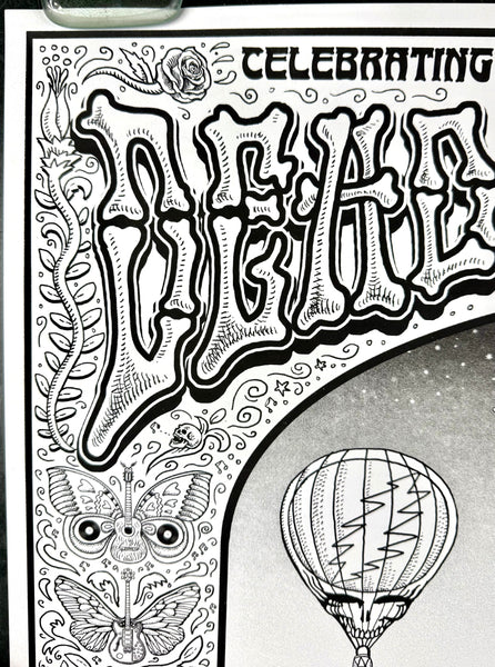 AUCTION - Dead & Company - San Francisco '25 - Keyline Black & White - Edition of 20 - Emek - Near Mint