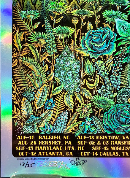 AUCTION -  Dead & Company - Summer Tour '21 - Green Foil Variant -  Edition of 25 - Emek - Mint
