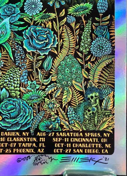 AUCTION -  Dead & Company - Summer Tour '21 - Green Foil Variant -  Edition of 25 - Emek - Mint