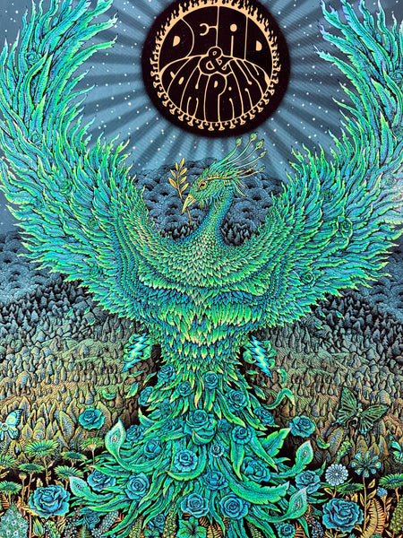 AUCTION -  Dead & Company - Summer Tour '21 - Green Foil Variant -  Edition of 25 - Emek - Mint