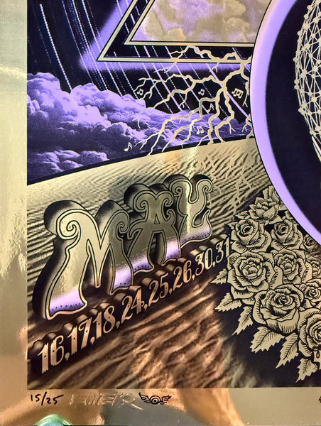 AUCTION - Dead & Company - Las Vegas '24 - Gold Foil - Edition of 25 - Emek - Mint