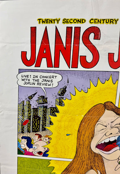 AUCTION - Janis Joplin - Jay Lynch - 1969 Poster - Chicago - Very Good