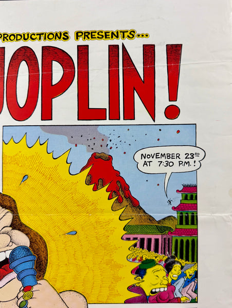 AUCTION - Janis Joplin - Jay Lynch - 1969 Poster - Chicago - Very Good