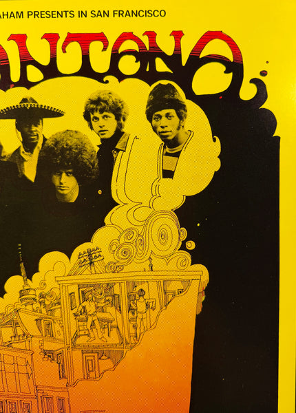 AUCTION - BG-160 - Santana - Greg Irons SIGNED - 1968 Poster - Fillmore West - Near Mint