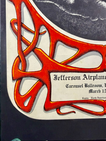 AUCTION - AOR 2.172 - Grateful Dead - "Sore Thumb" - Alton Kelley - 1968 Poster - Carousel Ballroom - Near Mint Minus