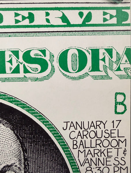 AUCTION - AOR 2.169 - Grateful Dead - 1968 Poster - Carousel Ballroom - Near Mint